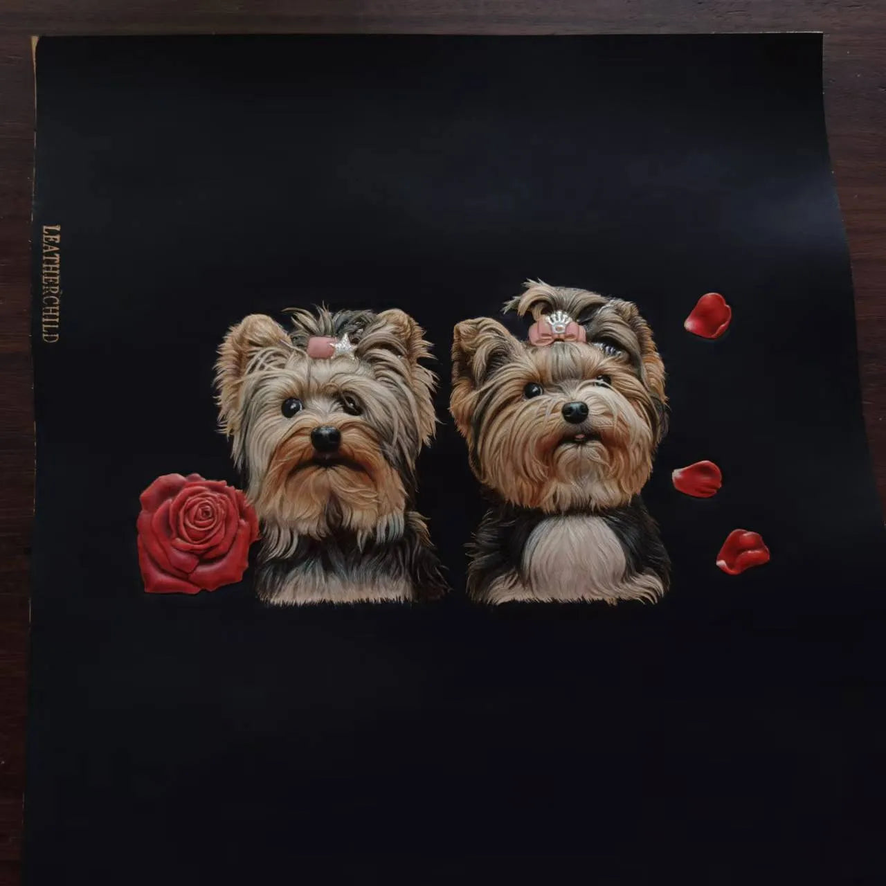 Leatherchild Handmade Hyper-Realistic Carved Leather Pet Bag Kelly 25 (Deposit)Artist: Ms.Tao