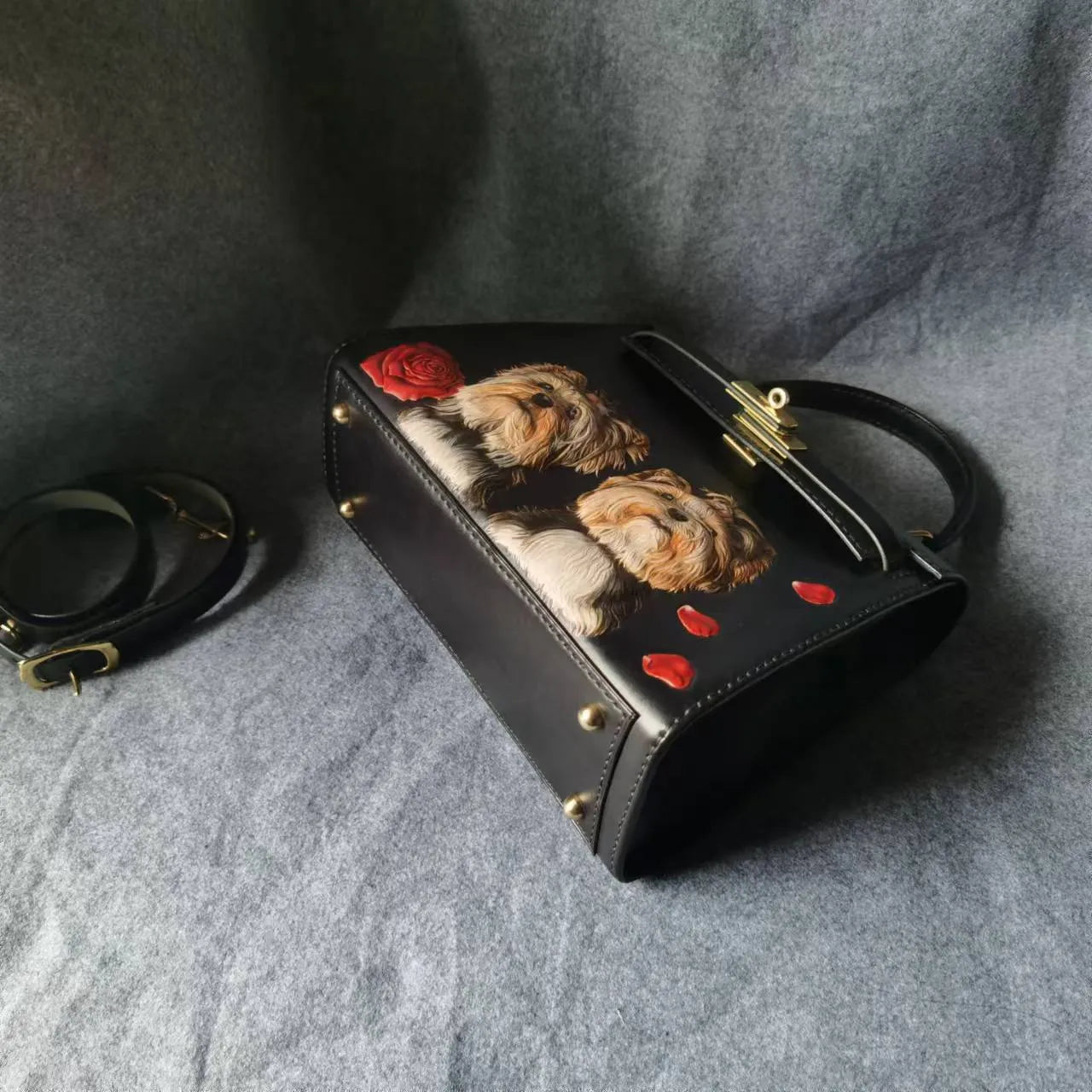Leatherchild Handmade Hyper-Realistic Carved Leather Pet Bag Kelly 25 (Deposit)Artist: Ms.Tao