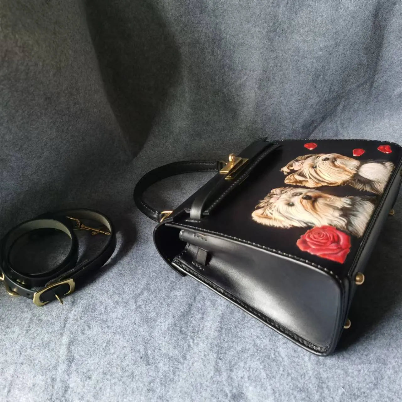 Leatherchild Handmade Hyper-Realistic Carved Leather Pet Bag Kelly 25 (Deposit)Artist: Ms.Tao