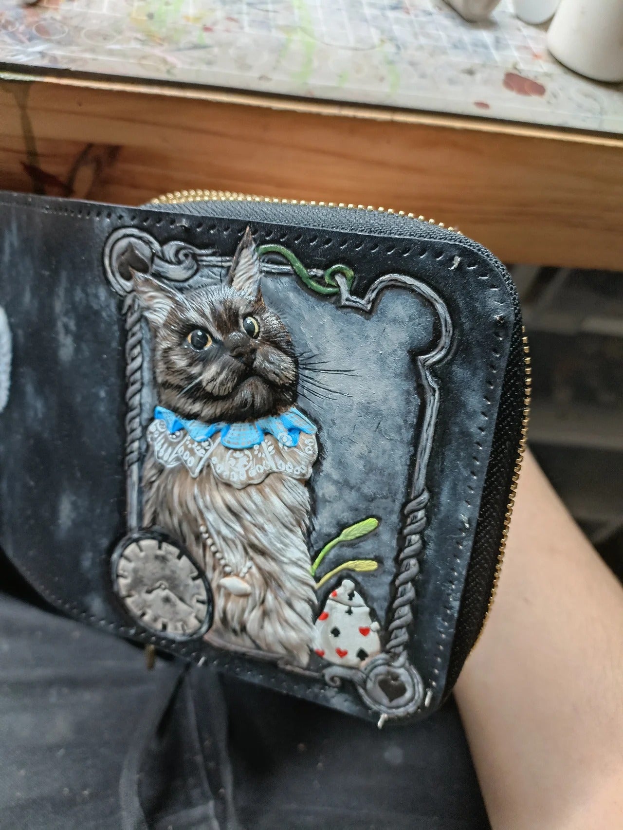 Leather-carved Wallet(Custom-made 28-35 Days)