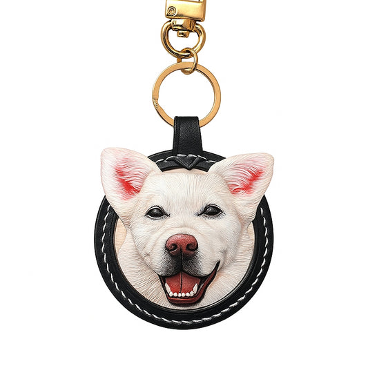 Leatherchild Handcrafted Italian Veg-Tanned Leather Pet TAG -   Decorations (custom-made 30-50 days)