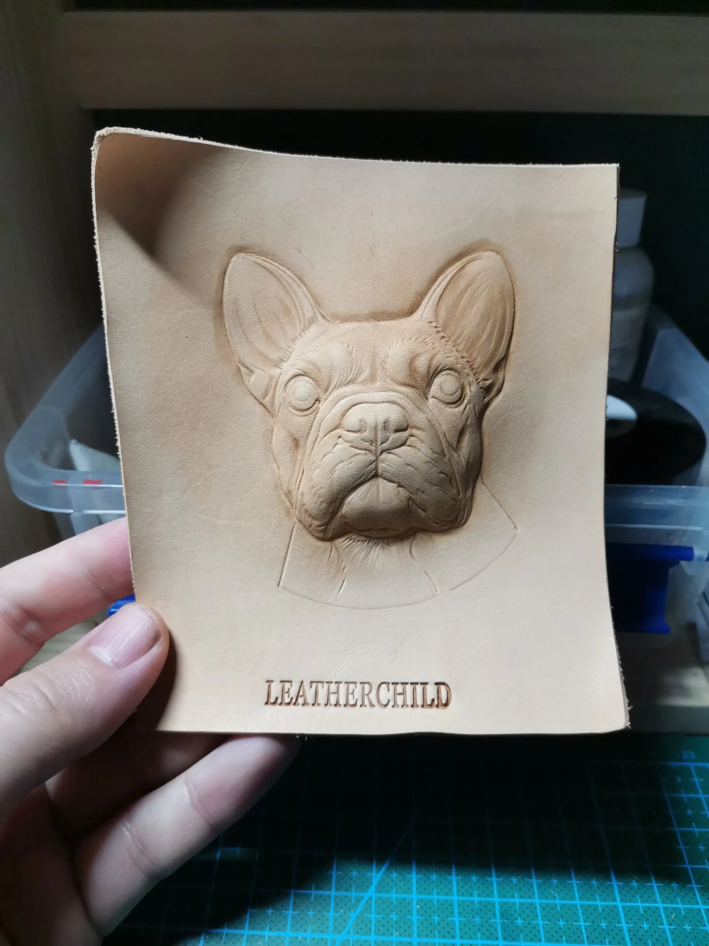 Leatherchild Handcrafted Italian Veg-Tanned Leather Pet Keychain - Gifts & Decorations【M1831】 (custom-made 20-35 days)