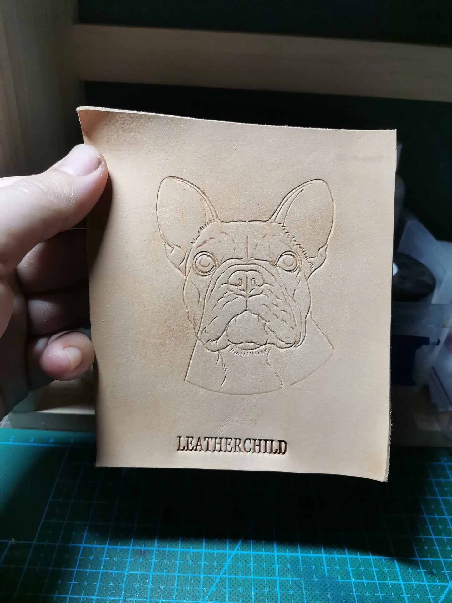Leatherchild Handcrafted Italian Veg-Tanned Leather Pet Keychain - Gifts & Decorations【M1831】 (custom-made 20-35 days)