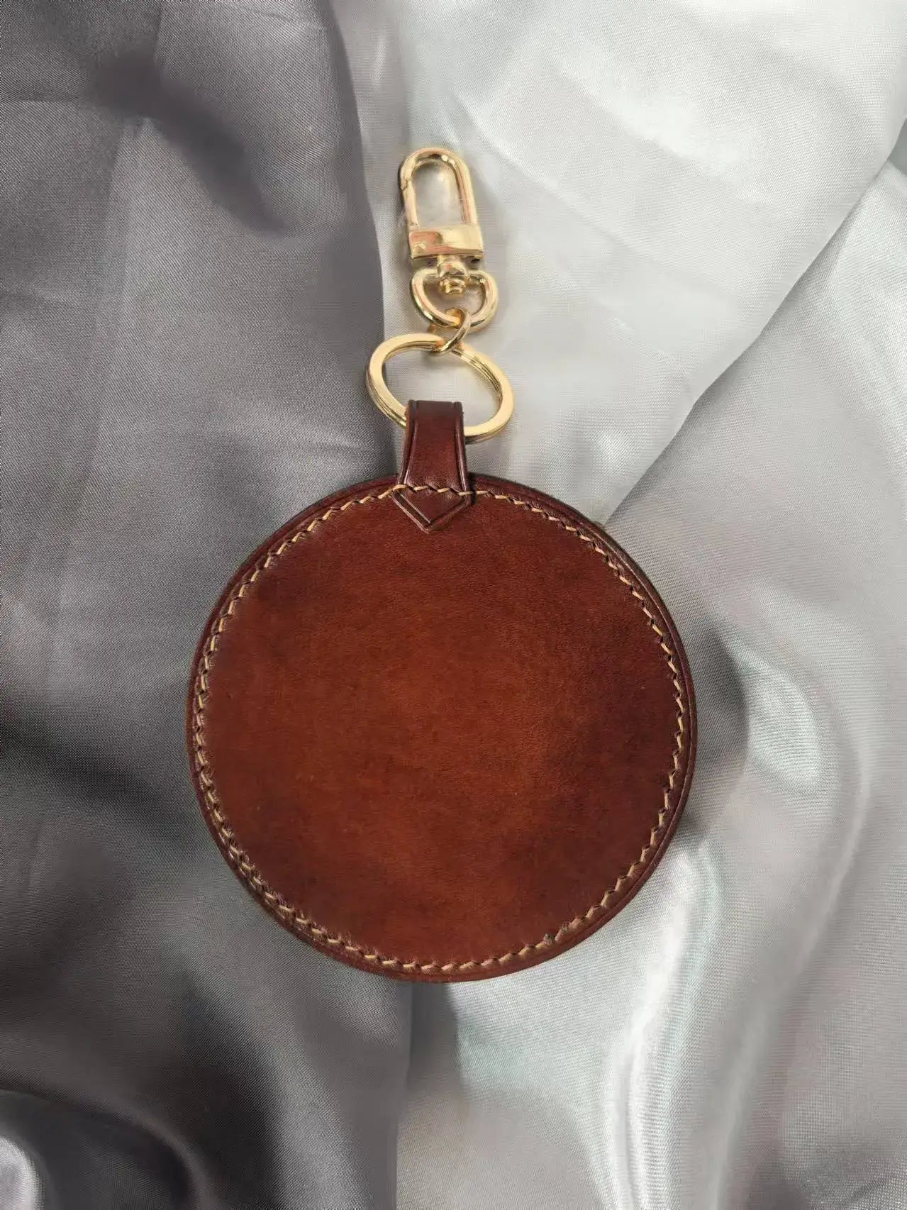 Leatherchild Handcrafted Italian Veg-Tanned Leather Pet Keychain - Gifts & Decorations【M1831】 (custom-made 20-35 days)