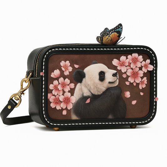 Leatherchild Handmade Hyper-Realistic Carved Leather Pet small square bag (Deposit)(Ms.Tao)
