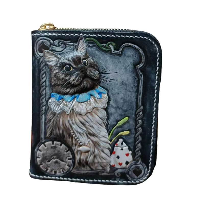 Leather-carved Wallet(Custom-made 28-35 Days)