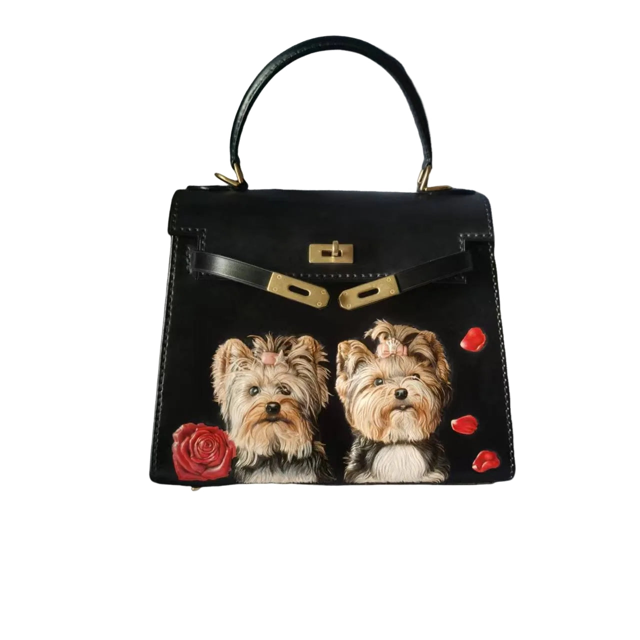 Leatherchild Handmade Hyper-Realistic Carved Leather Pet Bag Kelly 25 (Deposit)Artist: Ms.Tao